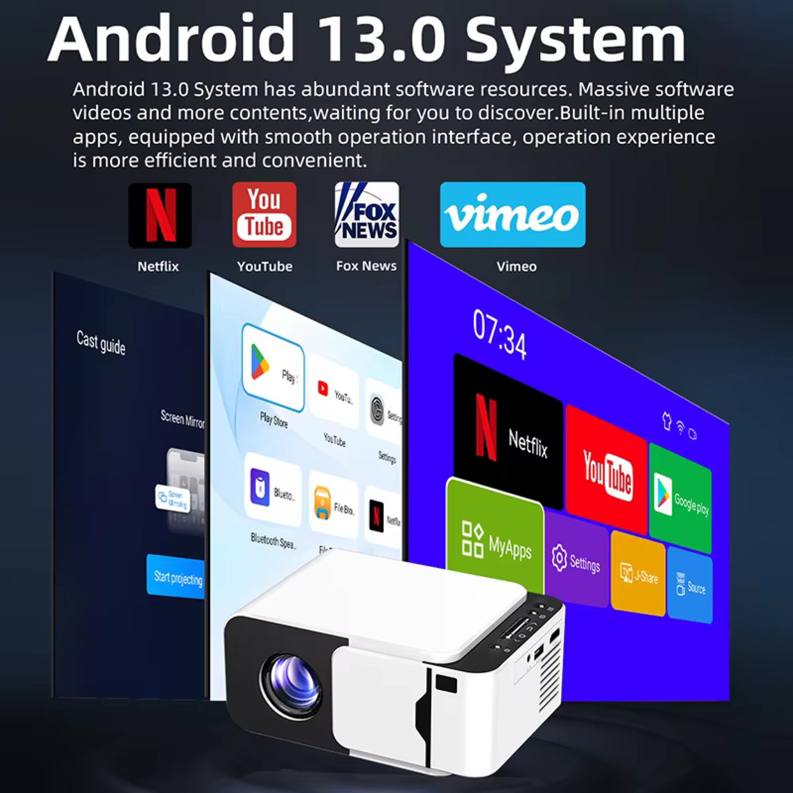 4k Mini Wifi Projector_Slide