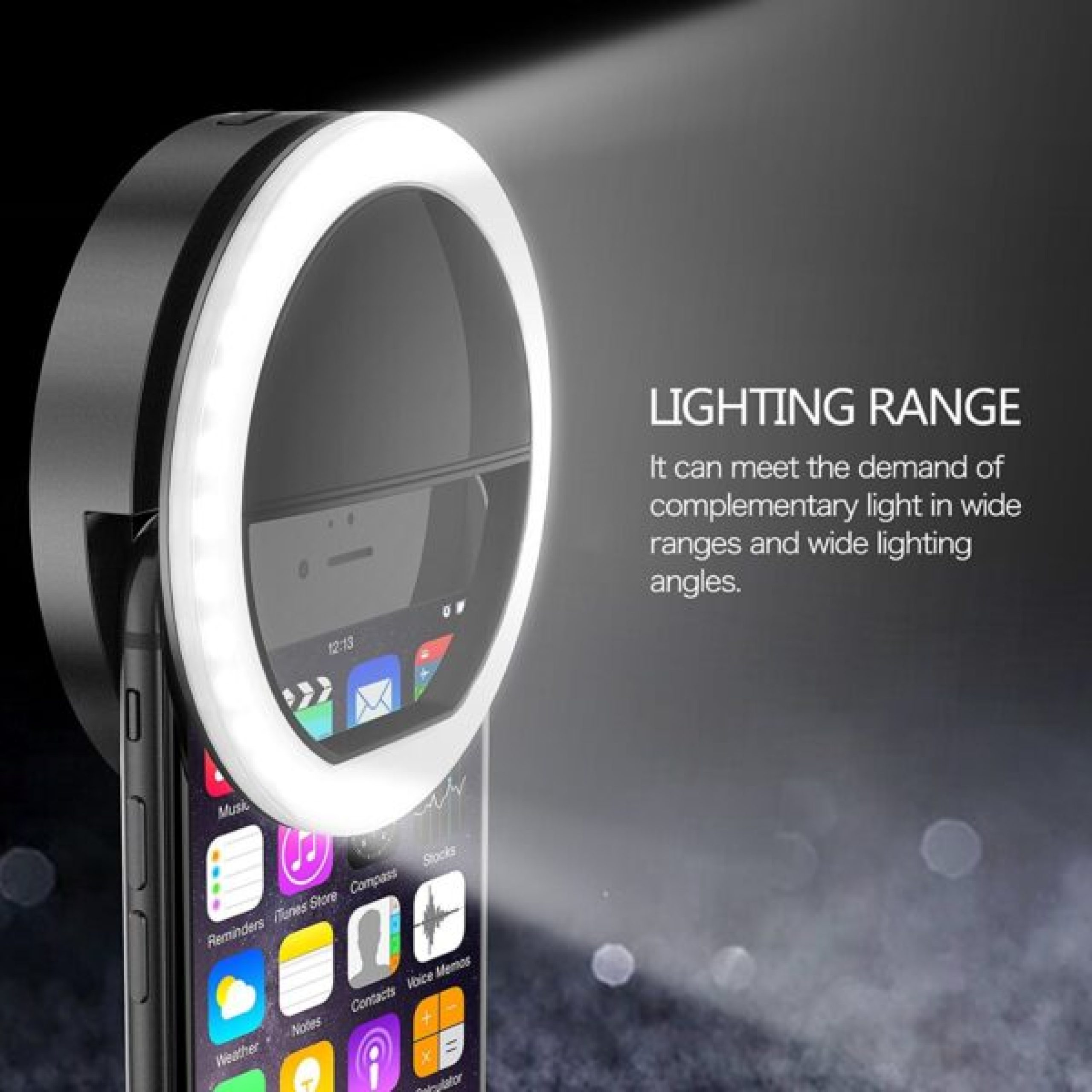 Clip-On Selfie Ring Light_Slide